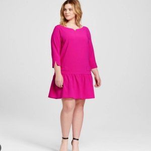 Victoria Beckham For Target Fuchsia Pink Dress sz2X